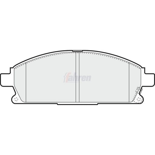 Fahren Front Brake Discs & Pads fits Nissan X-Trail I 2001-2013 2.0 2.2 2.5