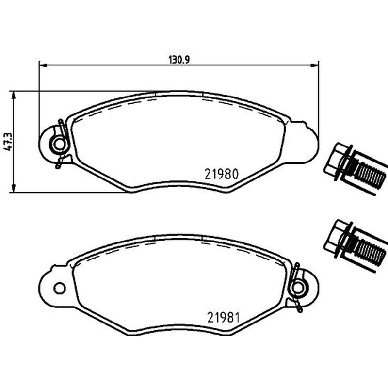 Mintex Front Brake Pad Set MDB1837