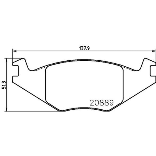 DON Front Brake Pad Set PCP1310