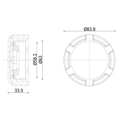 Mahle Coolant Expansion Tank Cap CRTC 3 000S