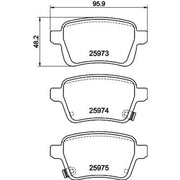 Mintex Rear Brake Pad Set MDB3423