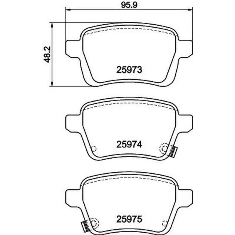 Mintex Rear Brake Pad Set MDB3423