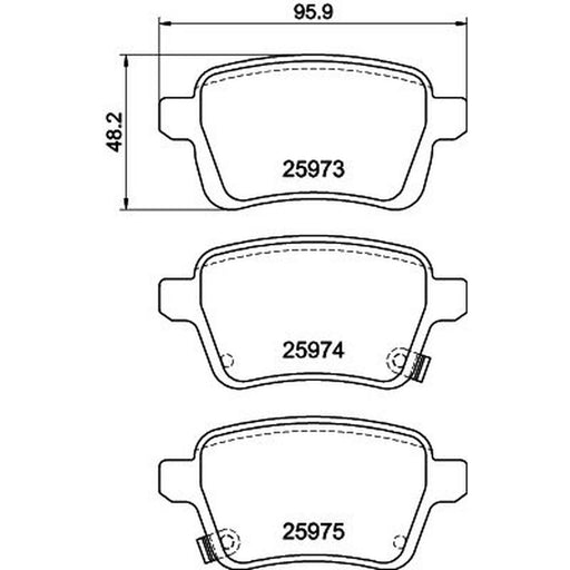 Mintex Rear Brake Pad Set MDB3423