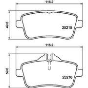 DON Rear Brake Pad Set PCP1449