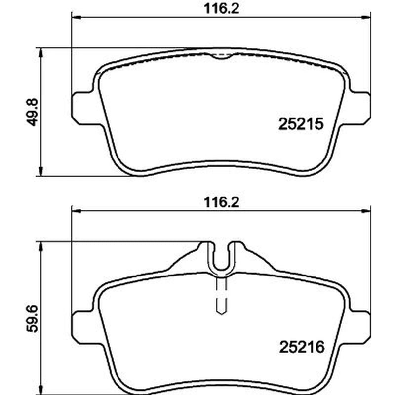 Mintex Rear Brake Pad Set MDB3245