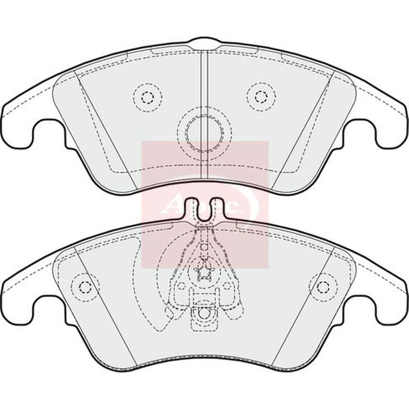 Apec Front Brake Pad Set PAD1620