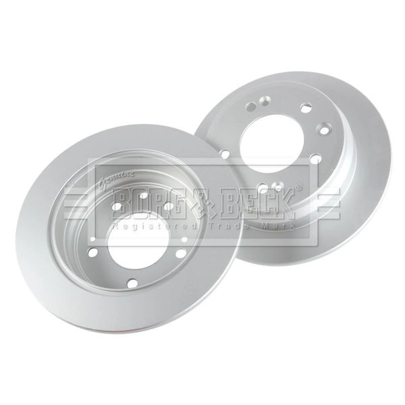 Borg & Beck 2 x Solid Rear Brake Discs BBD4699-x2