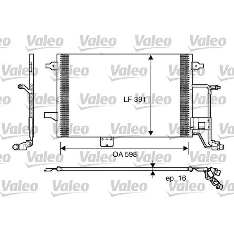 Valeo Air Conditioning Condenser 817665