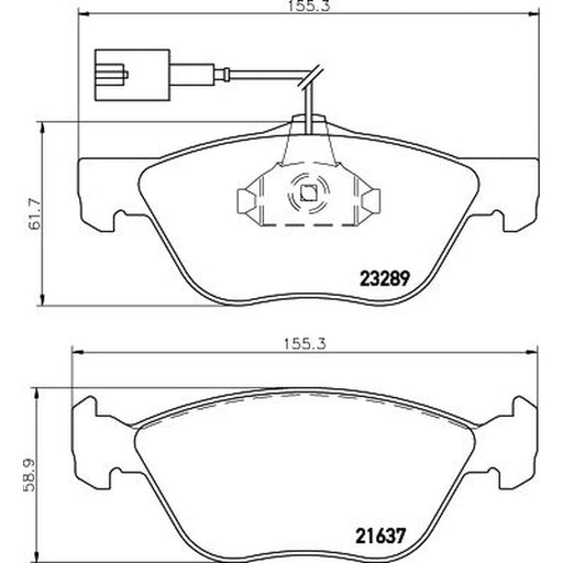 Mintex Front Brake Pad Set MDB2068