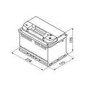 Bosch Batteries Battery 12V 72Ah 680A 0 092 S40 070