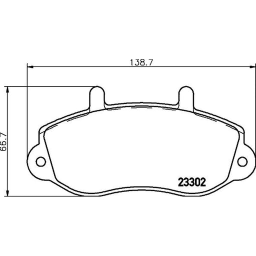 DON Front Brake Pad Set PCP1664