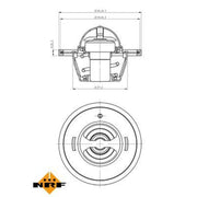 NRF Thermostat,Coolant 725136