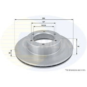 Comline 2 x Vented Front Brake Discs ADC0173V-x2