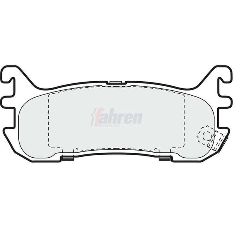 Fahren Rear Brake Pad Set FBP3473