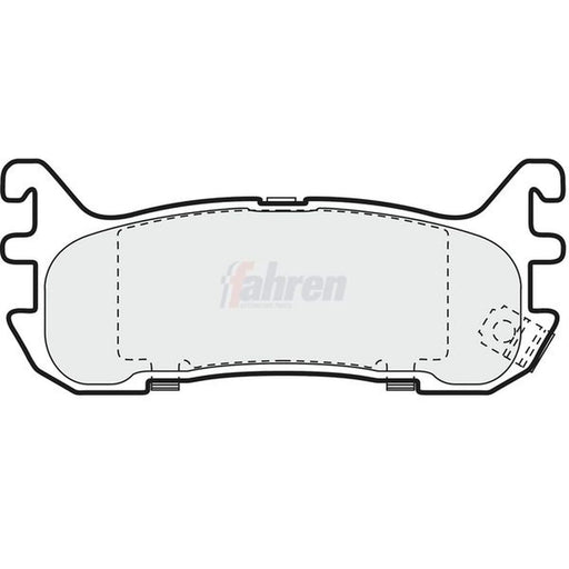 Fahren Rear Brake Solid Discs & Pads fits Mazda MX-5 1993-2005 1.6 1.8