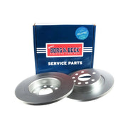 Borg & Beck 2 x Solid Rear Brake Discs BBD4319-x2