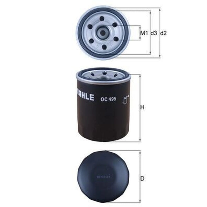 Mahle Engine Oil Filter OC 495