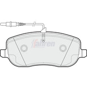 Fahren Front Brake Pad Set fits Citroën C8 2002-2009 2.0 2.2