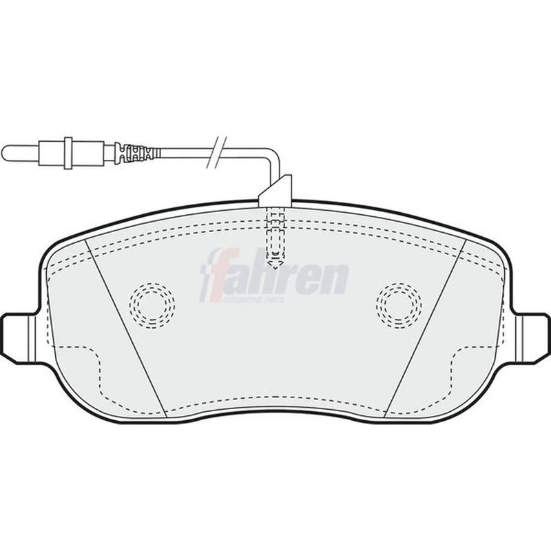 Fahren Front Brake Pad Set fits Citroën C8 2002-2009 2.0 2.2