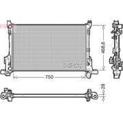 Denso Engine Radiator DRM09175