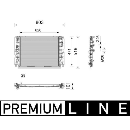 Mahle Engine Radiator CRE 13 000P