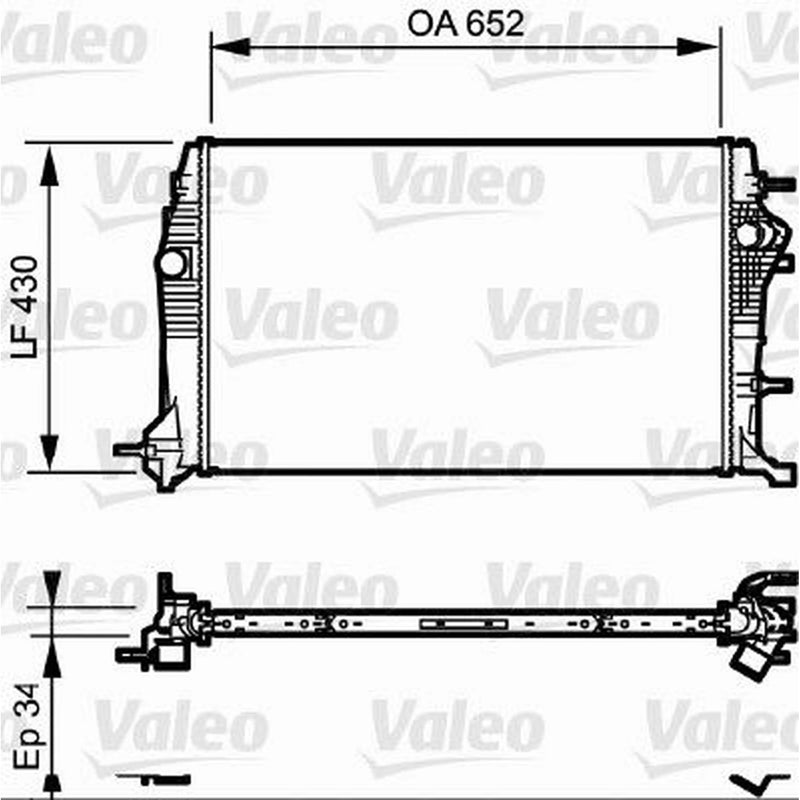 Valeo Engine Radiator 735181