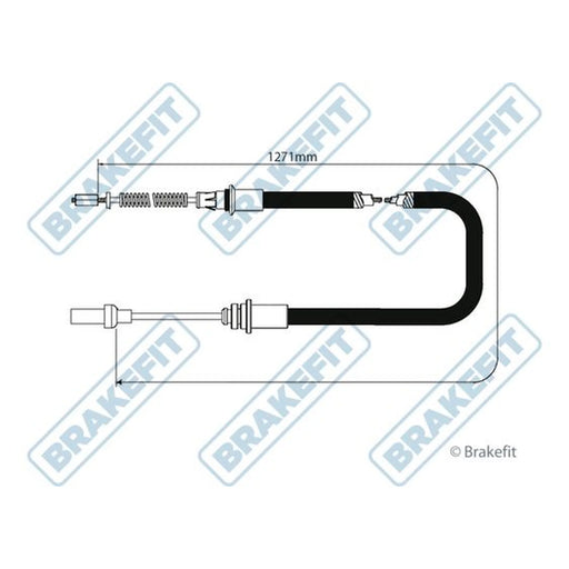 Apec Handbrake Cable Right Rear BBC3542