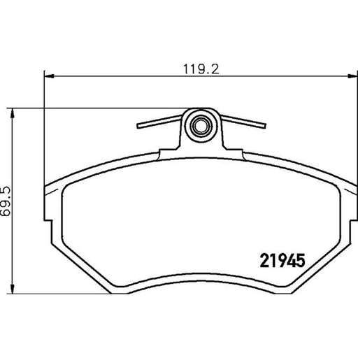 Mintex Front Brake Pad Set MDB1919