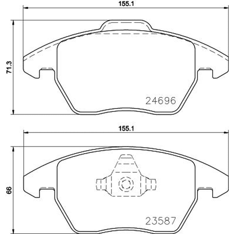 DON Front Brake Pad Set PCP1565
