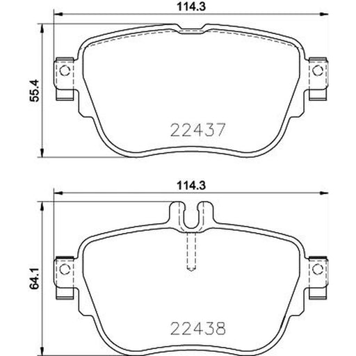 DON Rear Brake Pad Set PCP2209