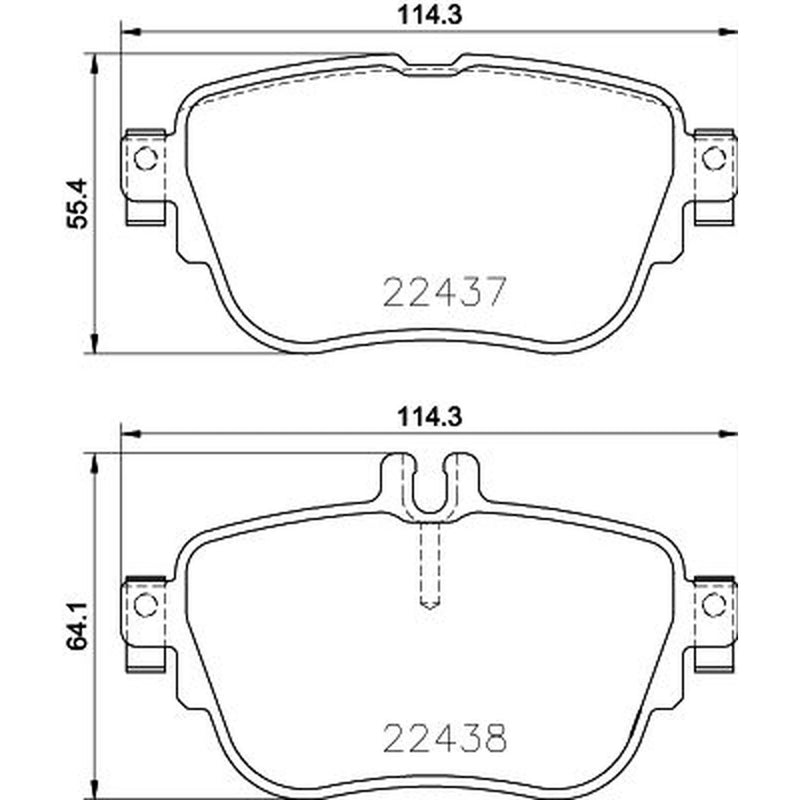 Mintex Rear Brake Pad Set MDB3917