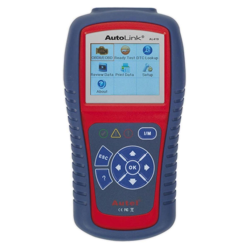 Sealey Autel EOBD Code Reader Live Data Tech Tips AL419 Sealey  - Town Parts