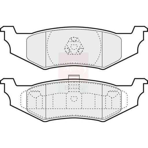 Apec Rear Brake Pad Set PD3475