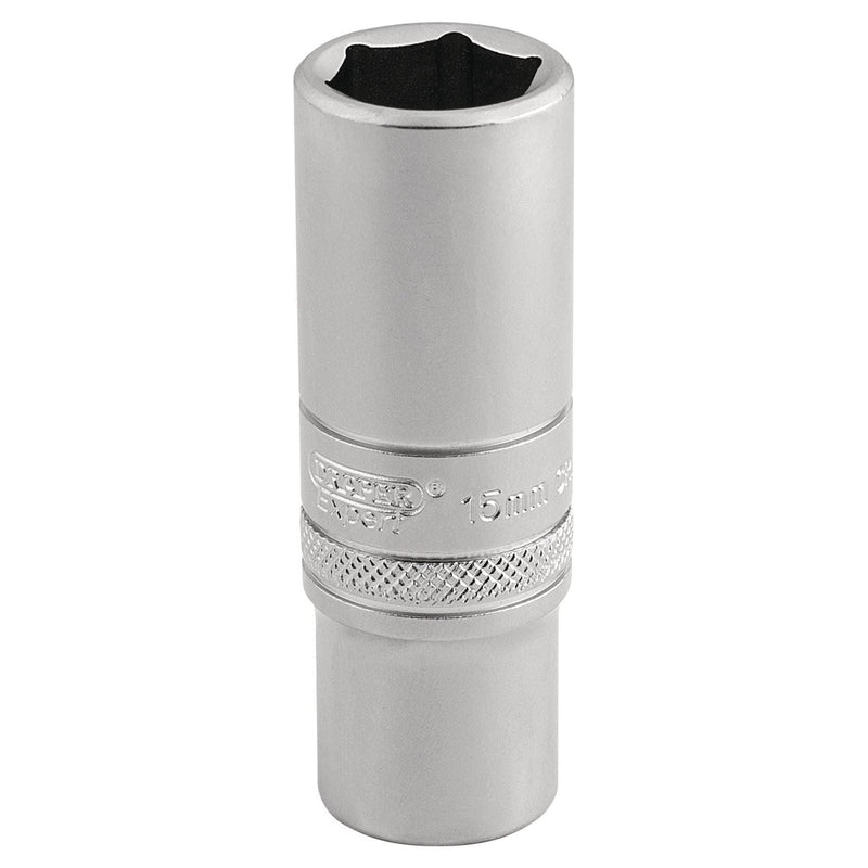 Draper 6 Point Metric Deep Socket, 3/8" Sq. Dr., 15mm 16583 Draper  - Town Parts