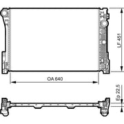 Valeo Engine Radiator 735285