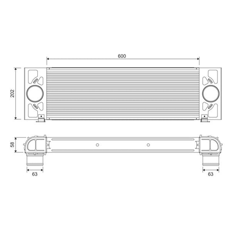 Valeo Intercooler (Charge Air Cooler) 818376