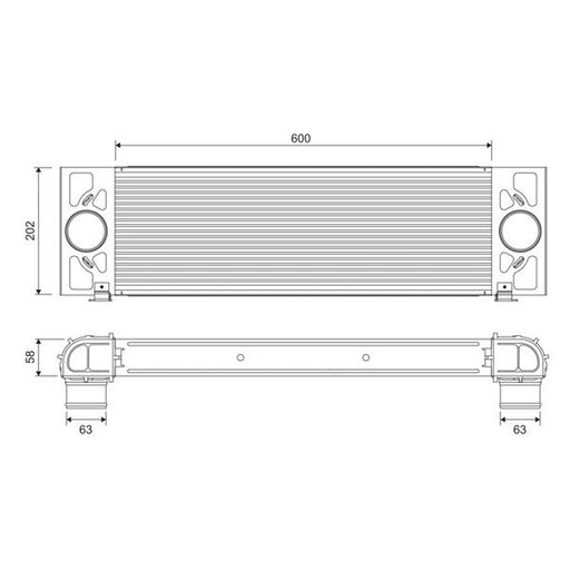 Valeo Intercooler (Charge Air Cooler) 818376