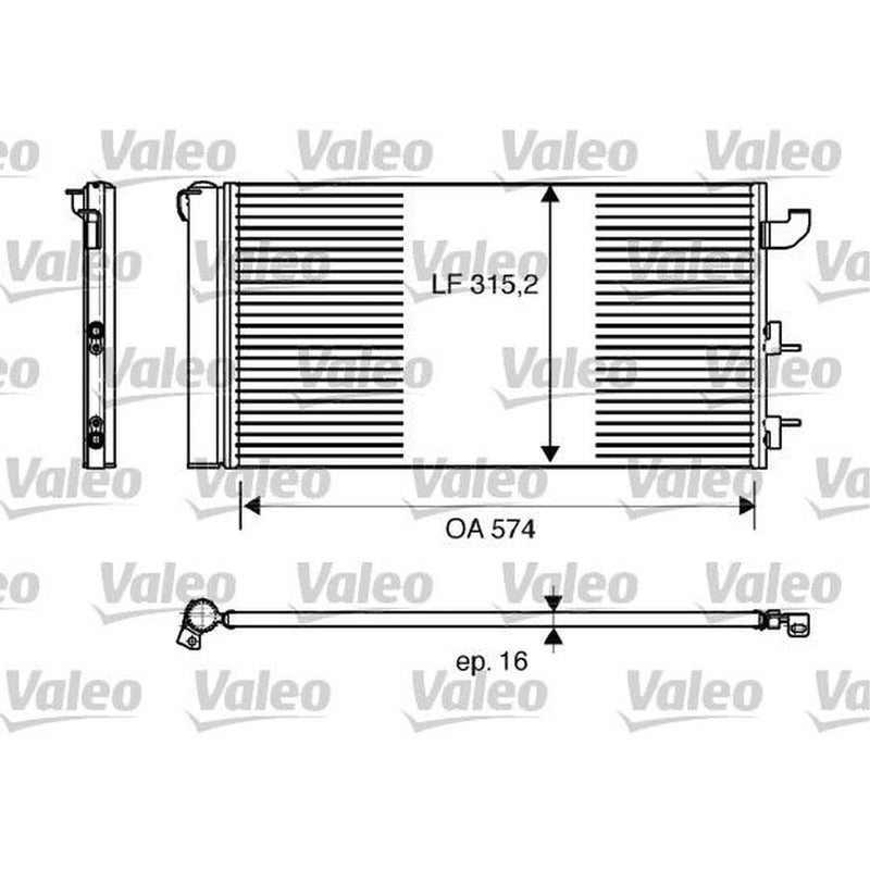 Valeo Air Conditioning Condenser 818162