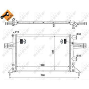 NRF Engine Radiator 507529