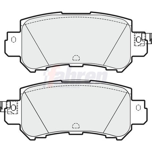 Fahren Rear Brake Solid Discs & Pads fits Mazda CX-3 2015 on 2.0