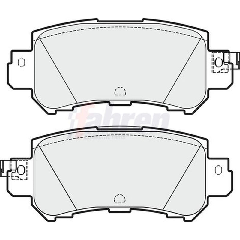 Fahren Rear Brake Pad Set