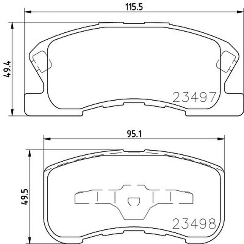 Mintex Front Brake Pad Set MDB1910