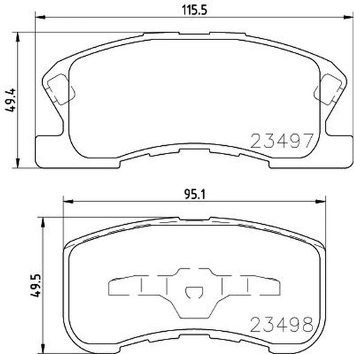 Mintex Front Brake Pad Set MDB1910