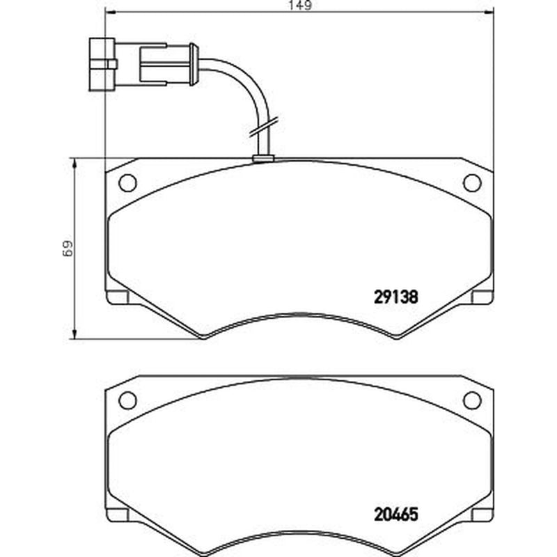 Mintex Front Brake Pad Set MDB2640