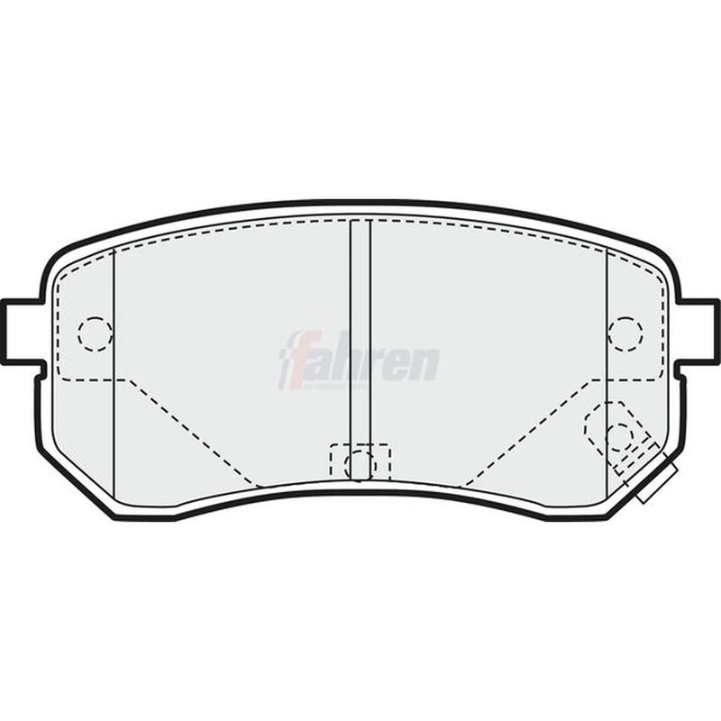 Fahren Rear Brake Pad Set FBP3124