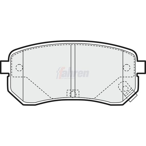 Fahren Rear Brake Pad Set FBP3124