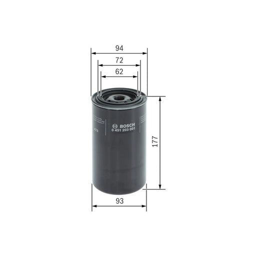 Bosch Engine Oil Filter 0 451 203 001