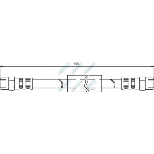 Apec Brake Hydraulic Hose Line Front BHO4025