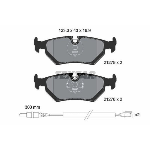 Textar Rear Brake Pad Set 2127501