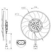 NRF Engine Cooling Fan Left 47919